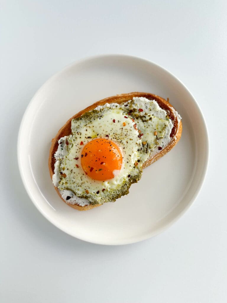 Pesto Egg Toast
