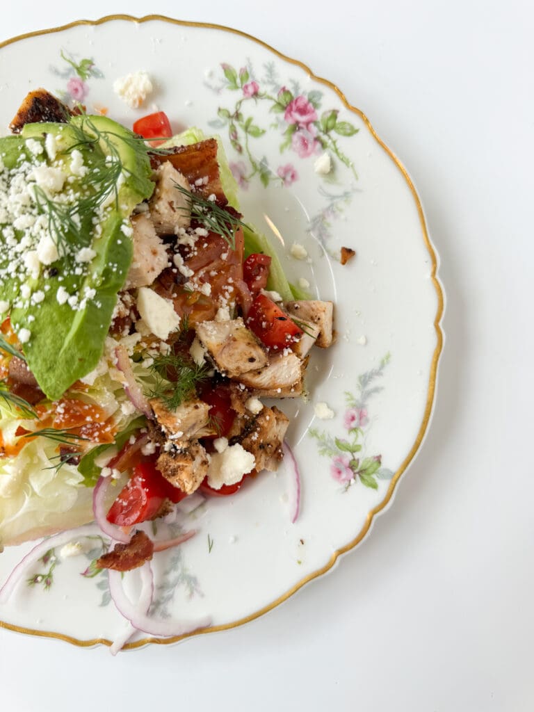 Chicken and Bacon Wedge Salad