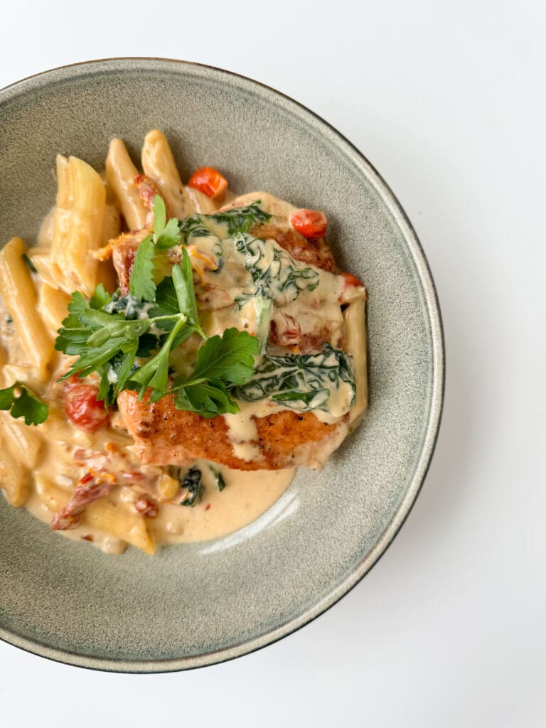 Tuscan Salmon Pasta