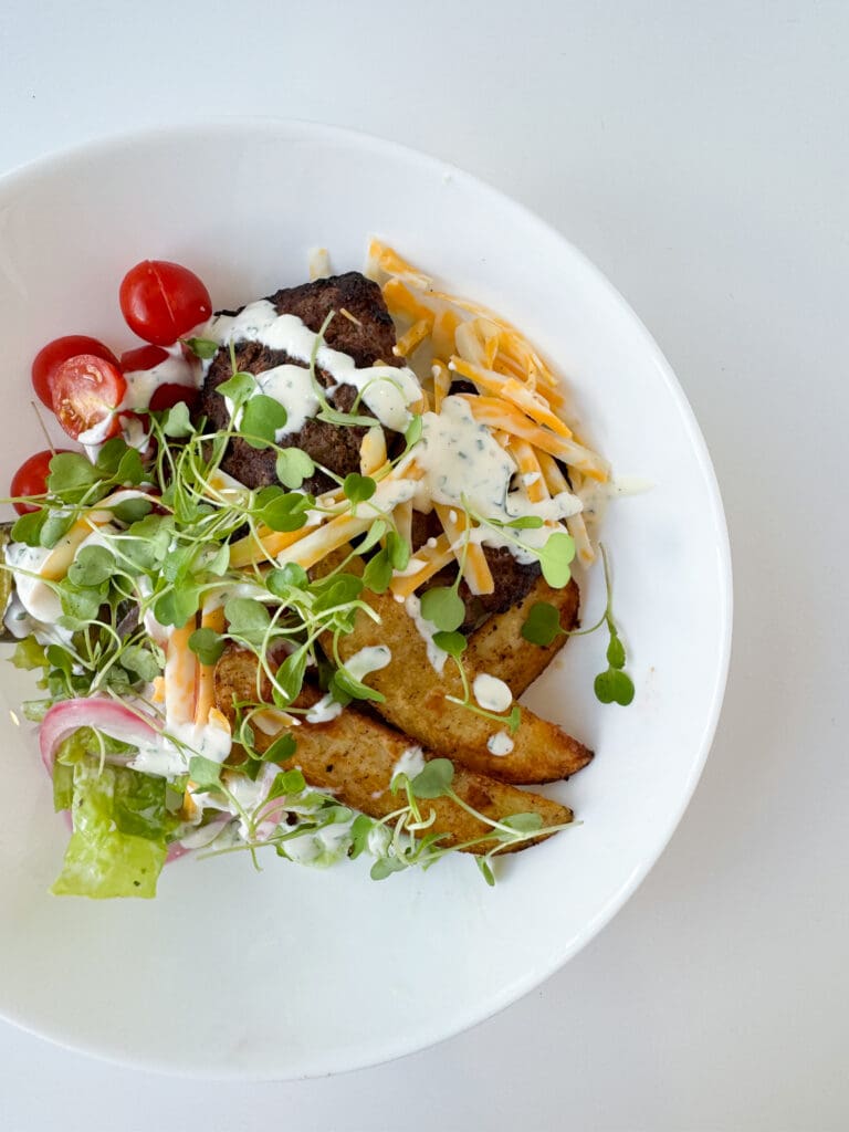 Grilled Summer Burger Bowl