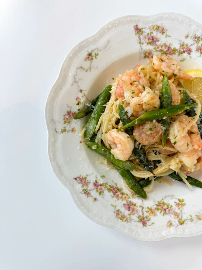 Shrimp Scampi with Asparagus