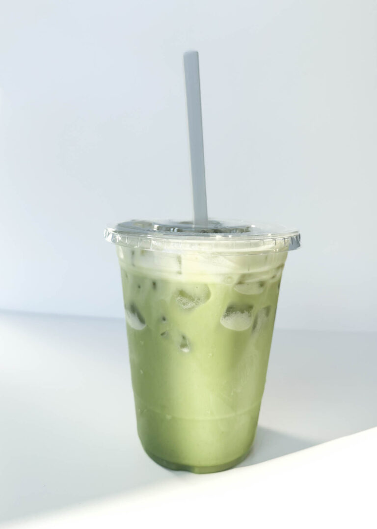 Iced Matcha Latte with Vanilla Sweet Cream