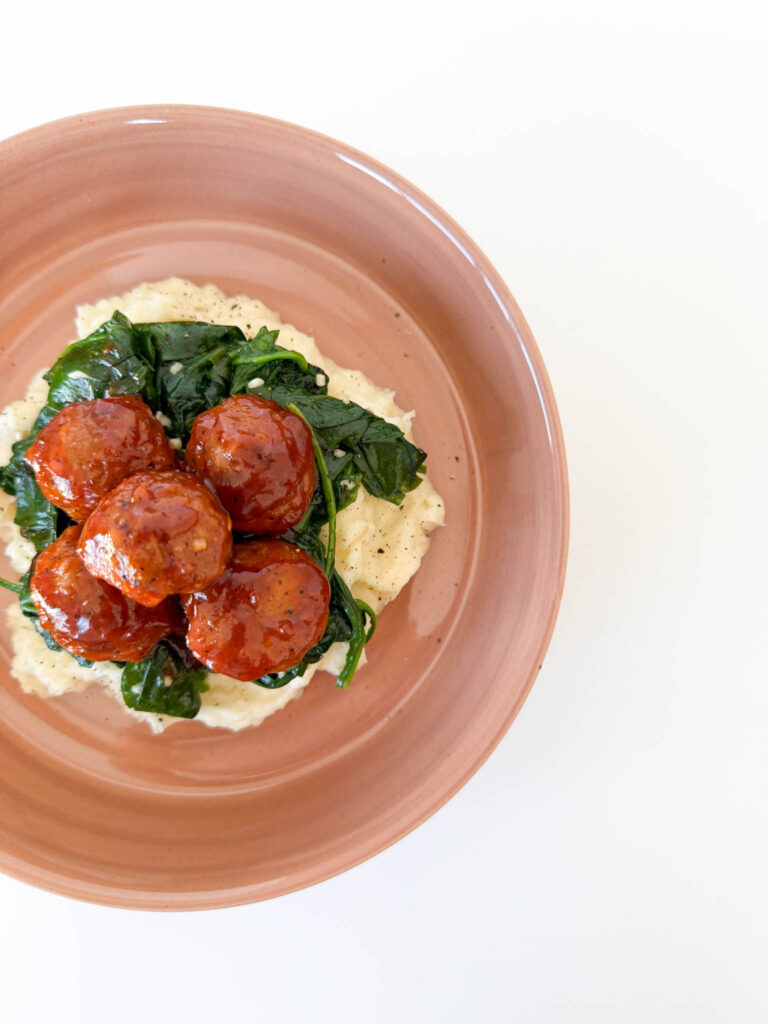 BBQ Meatball Bowl