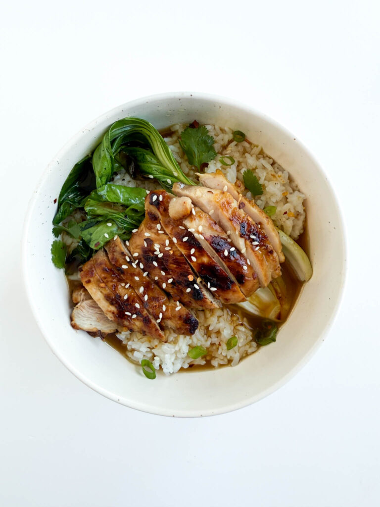 Miso Ginger Chicken & Rice Bowl