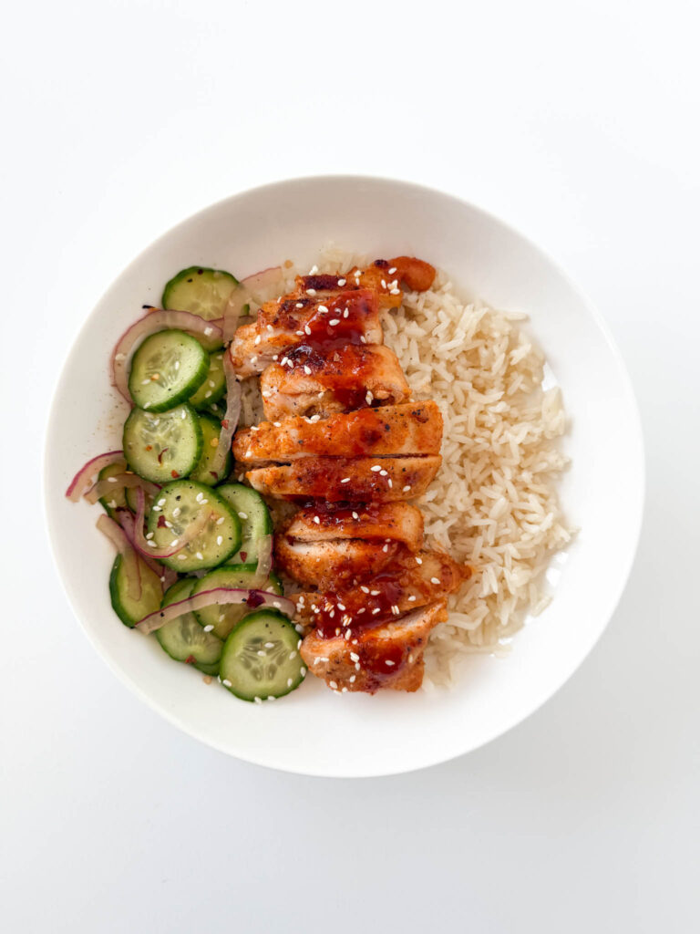 Spicy Korean BBQ Chicken Bowl